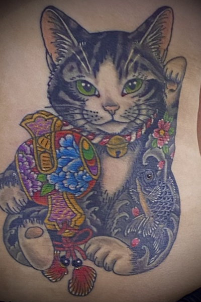 招き猫と小槌
